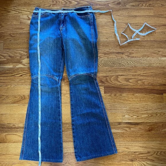 EUC Guess Vintage Denim Bell Bottom Flared 70's Disco jeans‎ Women 28 Y2K - Picture 7 of 7